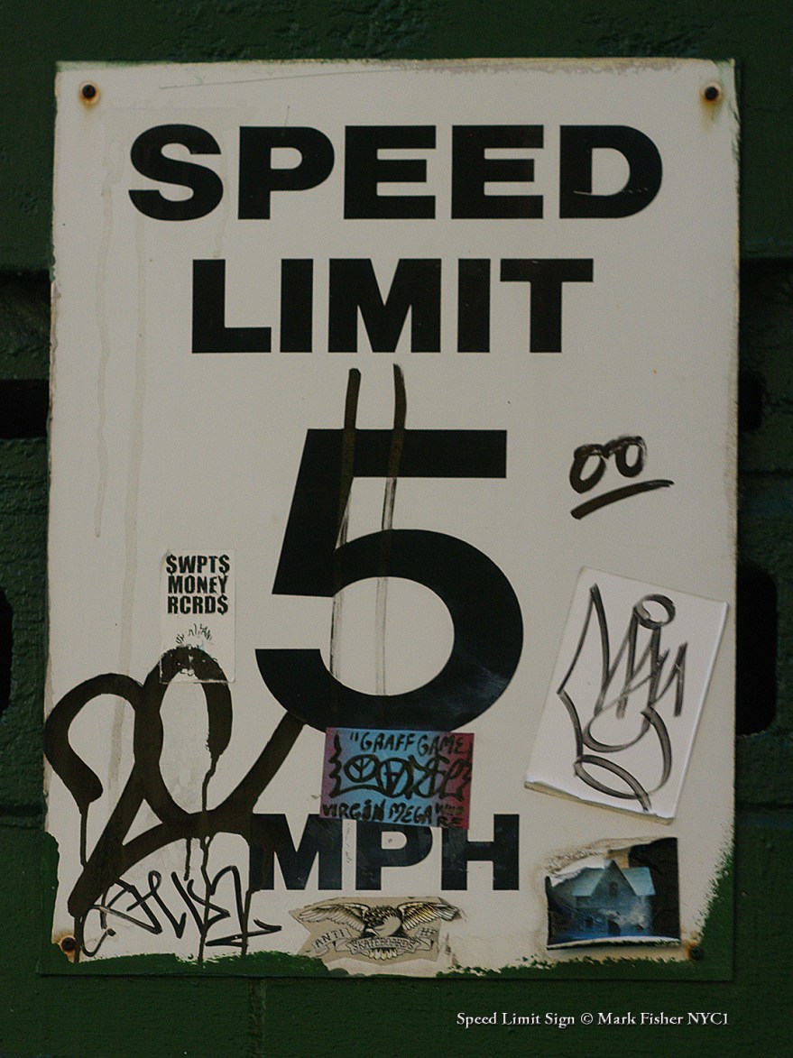 Speed Limit Sign © Mark Fisher NYC1-9064