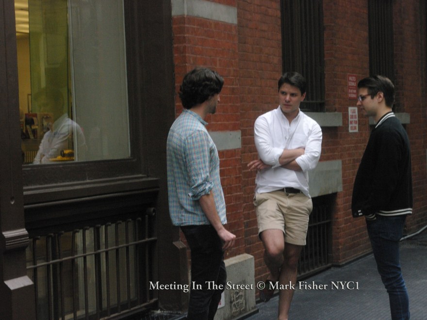 Meeting In The Street © Mark Fisher NYC1-9021